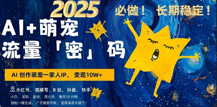 AI+萌娃，又一爆款密码，小白3步上手，爆款率80%，每天十分钟，轻松AI变现萌娃搞钱-低成本创业项目大全｜短视频带货+AI副业变现｜知行创业网