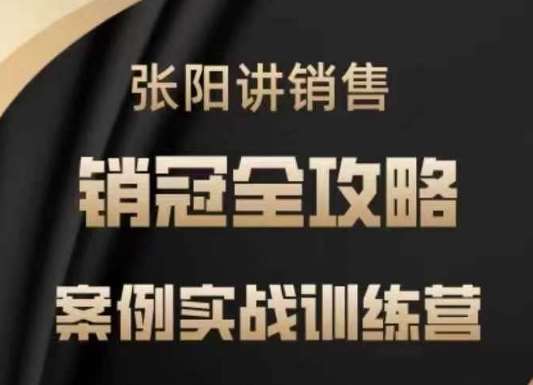 张阳讲销售实战训练营，​案例实战训练，销冠全攻略-低成本创业项目大全｜短视频带货+AI副业变现｜知行创业网