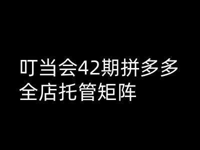 叮当会拼多多打爆班原创高阶技术第42期，拼多多全店托管矩阵-低成本创业项目大全｜短视频带货+AI副业变现｜知行创业网