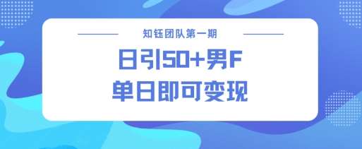 男粉引流新方法不违规，当日即可变现-低成本创业项目大全｜短视频带货+AI副业变现｜知行创业网