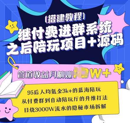继付费进群系统之后，陪聊系统搭建教程+源码以及变现思路-低成本创业项目大全｜短视频带货+AI副业变现｜知行创业网