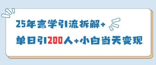 25年国学引流拆解+单日引200人+小白当天就能变现-低成本创业项目大全｜短视频带货+AI副业变现｜知行创业网