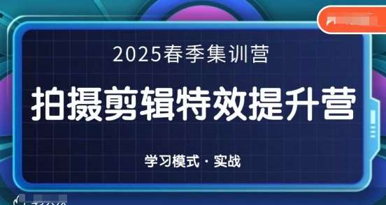 2025春季拍剪全能集训营，拍摄剪辑特效提升营-低成本创业项目大全｜短视频带货+AI副业变现｜知行创业网