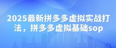 2025最新拼多多虚拟实战打法，拼多多虚拟基础sop-低成本创业项目大全｜短视频带货+AI副业变现｜知行创业网