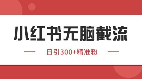 小红书只要你有同行就能获客，独家野路子获客玩法，暴力截流【揭秘】-低成本创业项目大全｜短视频带货+AI副业变现｜知行创业网