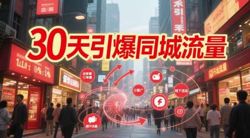 30天引爆同城流量：团购篇 认知篇 流量篇 来客篇 达人篇 老板人设IP篇 投流篇-低成本创业项目大全｜短视频带货+AI副业变现｜知行创业网