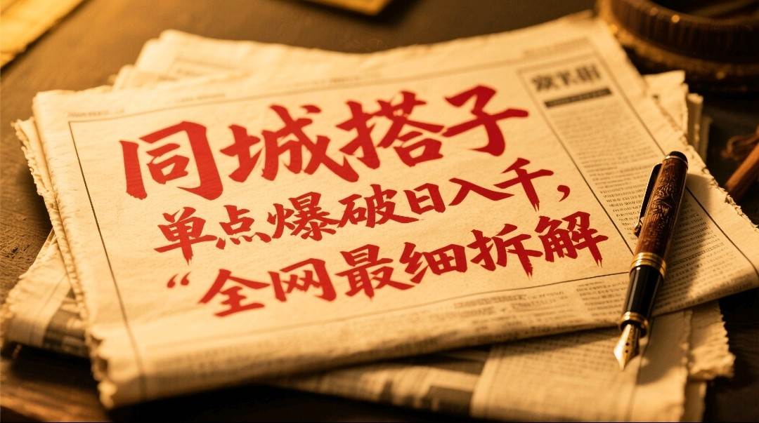 同城搭子群19.9单点爆破日入千，搭子组局月入万，全网最细拆解-低成本创业项目大全｜短视频带货+AI副业变现｜知行创业网