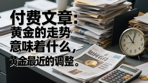 付费文章：黄金的走势意味着什么，如何看待黄金最近的调整-低成本创业项目大全｜短视频带货+AI副业变现｜知行创业网