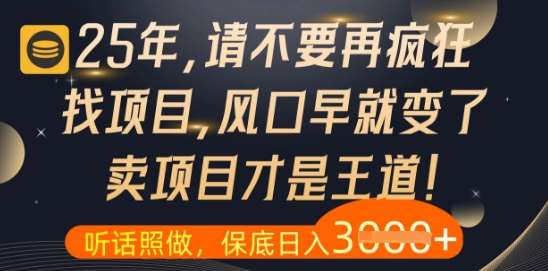 什么？25年你还在疯狂找项目做，醒醒吧，看完这些你全都懂了【揭秘】-低成本创业项目大全｜短视频带货+AI副业变现｜知行创业网