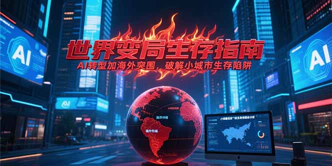 （15220期）付费文章《世界变局生存指南，AI转型加海外突围，破解小城市生存陷阱》-低成本创业项目大全｜短视频带货+AI副业变现｜知行创业网