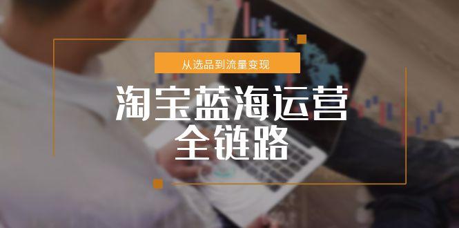 （15160期）淘宝蓝海运营全链路，从选品到流量变现，小类目突围完整方案-低成本创业项目大全｜短视频带货+AI副业变现｜知行创业网