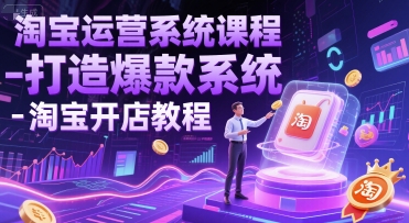 淘宝运营系统课程-打造爆款系统-淘宝开店教程-低成本创业项目大全｜短视频带货+AI副业变现｜知行创业网