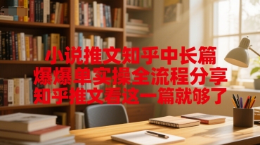 小说推文知乎中长篇爆单实操全流程分享，知乎推文看这一篇就够了-低成本创业项目大全｜短视频带货+AI副业变现｜知行创业网