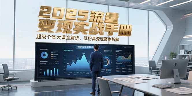 2025流量变现实战手册，超级个体大课全解析，低粉高变现案例拆解-低成本创业项目大全｜短视频带货+AI副业变现｜知行创业网
