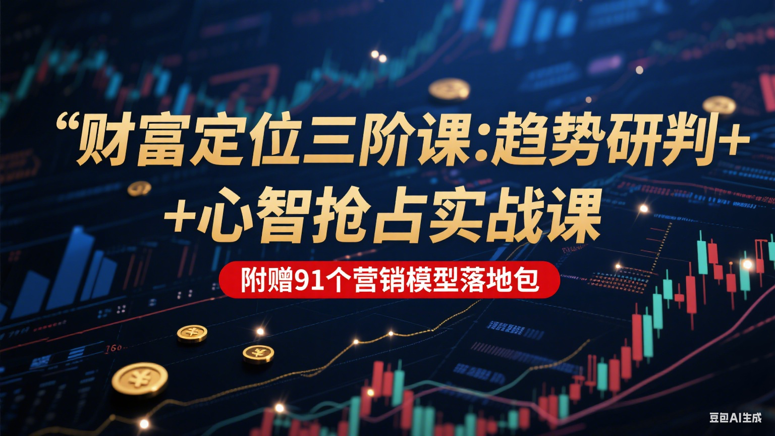 财富定位三阶课：趋势研判 + 心智抢占实战课，附赠91个营销模型落地包-低成本创业项目大全｜短视频带货+AI副业变现｜知行创业网