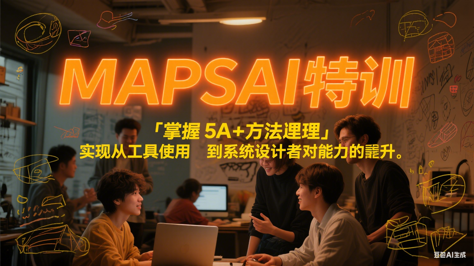 MAPSAI 特训，掌握 5A + 方法论，实现从工具使用者到系统设计者的能力跃升-低成本创业项目大全｜短视频带货+AI副业变现｜知行创业网