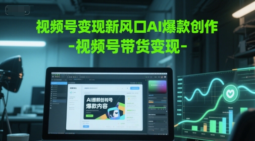 视频号变现新风口AI爆款创作-视频号带货变现-低成本创业项目大全｜短视频带货+AI副业变现｜知行创业网