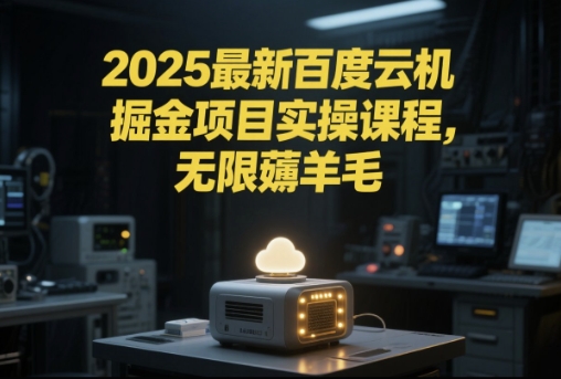 2025最新百度云机掘金项目实操课程单窗口保底5-10元月收益单窗口150+【揭秘】-低成本创业项目大全｜短视频带货+AI副业变现｜知行创业网