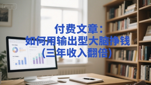 付费文章：如何用输出型大脑挣钱(三年收入翻倍)-低成本创业项目大全｜短视频带货+AI副业变现｜知行创业网