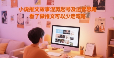 小说推文故事混剪起号及运营思路，看了做推文可以少走弯路-低成本创业项目大全｜短视频带货+AI副业变现｜知行创业网