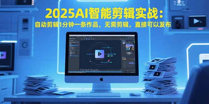（15504期）2025AI智能剪辑实战：自动剪辑1分钟一条作品，无需剪辑，直接可以发布-低成本创业项目大全｜短视频带货+AI副业变现｜知行创业网