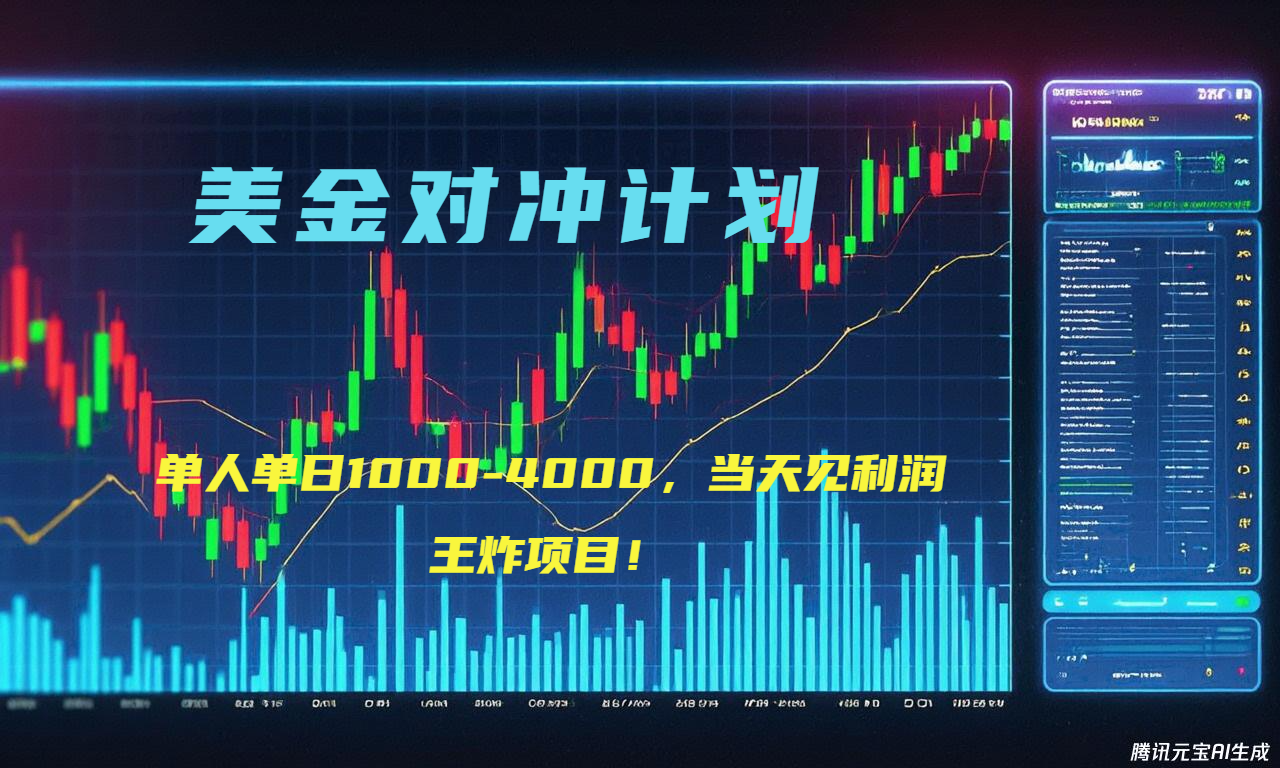 （15333期）2025年最暴力项目“美金先登计划”最新最强对冲战法，每日实际收益1K-4K-低成本创业项目大全｜短视频带货+AI副业变现｜知行创业网