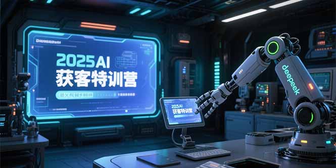 （15289期）2025AI获客特训营，AI图文视频全制作，deepseek工具实操教学-低成本创业项目大全｜短视频带货+AI副业变现｜知行创业网
