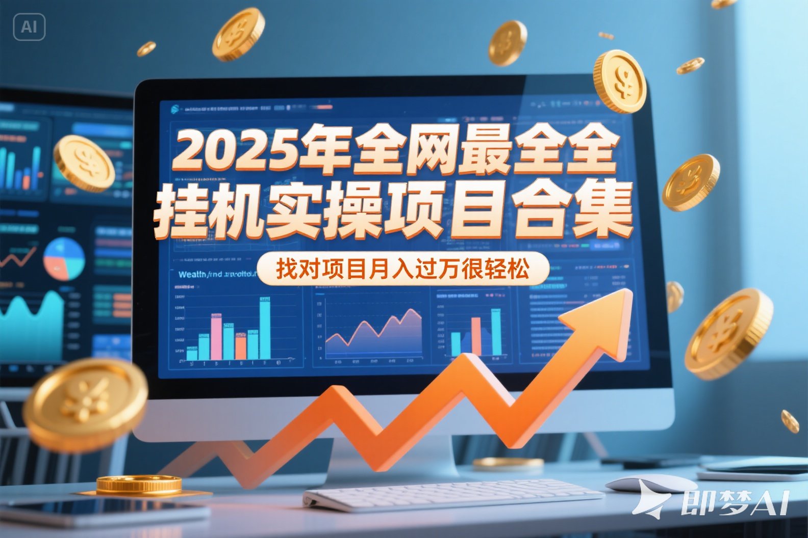 （15303期）2025年挂机实操项目实操演练，挂机类型，AI直播类型，轻资产创业类型…-低成本创业项目大全｜短视频带货+AI副业变现｜知行创业网