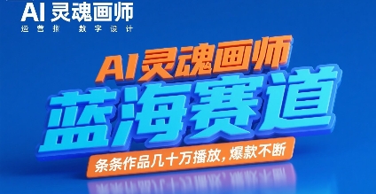 AI灵魂画师，蓝海赛道，条条作品几十W播放，爆款不断-低成本创业项目大全｜短视频带货+AI副业变现｜知行创业网