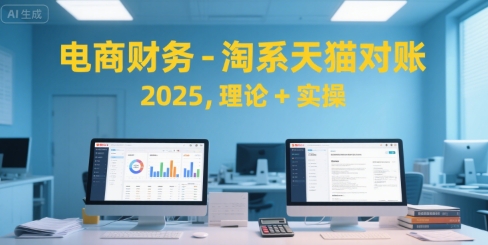 电商财务-淘系天猫对账2025，理论+实操-低成本创业项目大全｜短视频带货+AI副业变现｜知行创业网