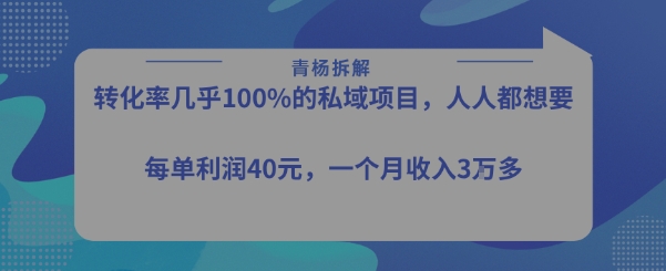 转化率最高的私域项目，每单利润40-50米，月入过1w-低成本创业项目大全｜短视频带货+AI副业变现｜知行创业网