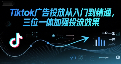 Tiktok广告投放从入门到精通，三位一体加强投流效果-低成本创业项目大全｜短视频带货+AI副业变现｜知行创业网
