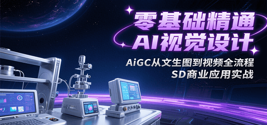 零基础精通AI视觉设计，AiGC从文生图到视频全流程，SD商业应用实战-低成本创业项目大全｜短视频带货+AI副业变现｜知行创业网