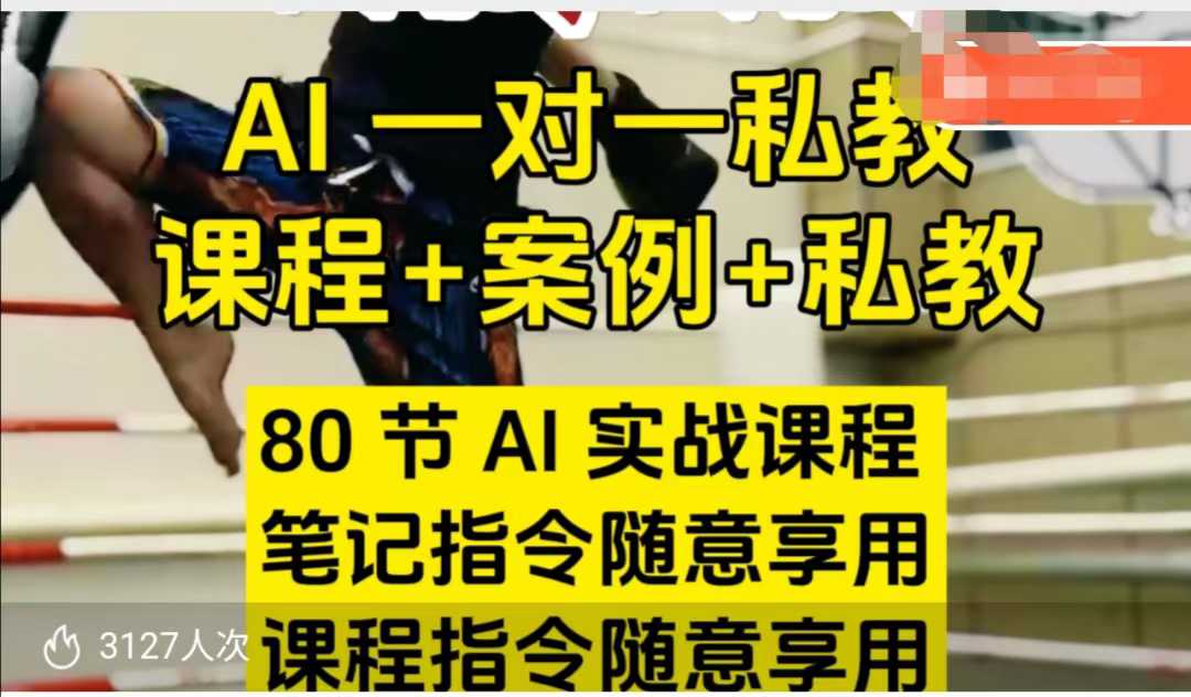 AI指令实战课，课程+案例，80节AI实战课程，笔记指令随意享用，课程指令随意享用（更新7月）-低成本创业项目大全｜短视频带货+AI副业变现｜知行创业网