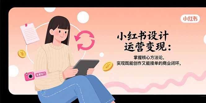（15636期）小红书设计运营变现：掌握核心方法论，实现既能创作又能接单的商业闭环-低成本创业项目大全｜短视频带货+AI副业变现｜知行创业网