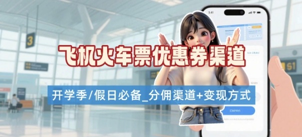 学生党必看！机票火车票优惠券申请渠道 + 项目打法，开学季节日速存-低成本创业项目大全｜短视频带货+AI副业变现｜知行创业网