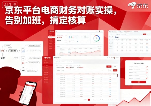 京东平台电商财务对账实操，告别加班，搞定核算-低成本创业项目大全｜短视频带货+AI副业变现｜知行创业网