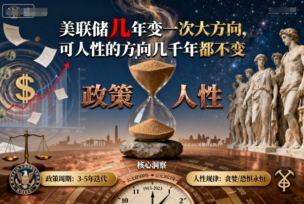 付费文章：美联储几年变一次大方向，可人性的方向几千年都不变-低成本创业项目大全｜短视频带货+AI副业变现｜知行创业网