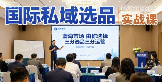 国际私域选品实战课，蓝海市场由你选择，七分选品三分运营-低成本创业项目大全｜短视频带货+AI副业变现｜知行创业网