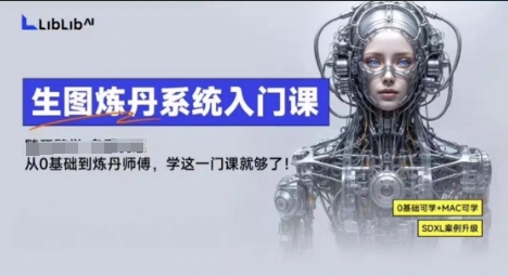 LibLibAI哩布哩布生图炼丹系统入门课，从生图到炼丹，只学这一门就够了-低成本创业项目大全｜短视频带货+AI副业变现｜知行创业网