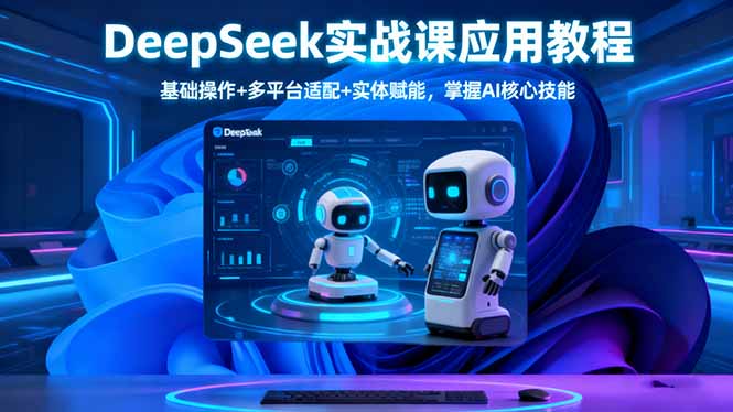 (16391期)DeepSeek实战课应用教程、基础操作+多平台适配+实体赋能,掌握AI核心技能-低成本创业项目大全|短视频带货+AI副业变现|知行创业网