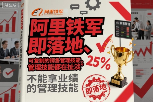 阿里铁军即落地、可复制的销售管理技能,不能拿业绩的管理技能都在扯淡-低成本创业项目大全|短视频带货+AI副业变现|知行创业网