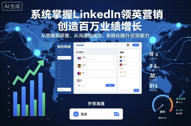 系统掌握LinkedIn领英营销，创造百万业绩增长，从思维到获客，从沟通到成交，系统化提升外贸能力-低成本创业项目大全｜短视频带货+AI副业变现｜知行创业网