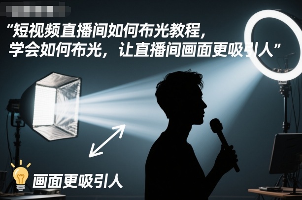 短视频直播间如何布光教程,学会如何布光,让直播间画面更吸引人-低成本创业项目大全|短视频带货+AI副业变现|知行创业网