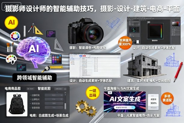 摄影师设计师的智能辅助技巧，摄影-设计-建筑-电商-平面-低成本创业项目大全｜短视频带货+AI副业变现｜知行创业网