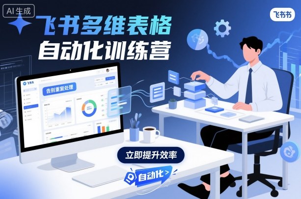 飞书多维表格自动化训练营，手把手教你告别重复处理，用多维表格开启高效办公新模式-低成本创业项目大全｜短视频带货+AI副业变现｜知行创业网