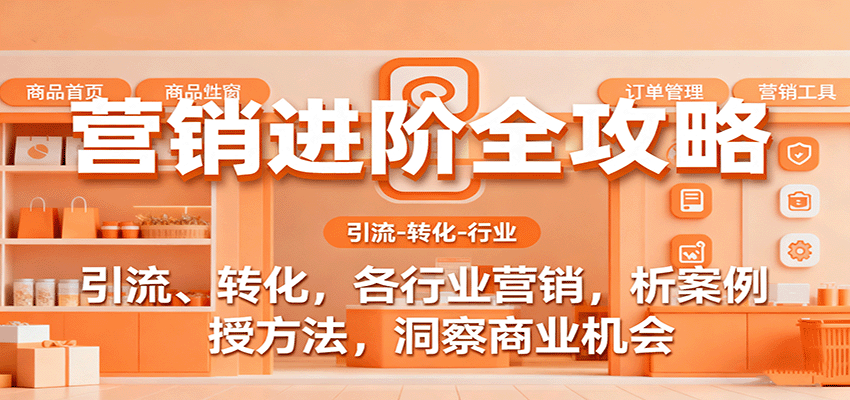 营销进阶全攻略，引流、转化，各行业营销，析案例，授方法，洞察商业机会-低成本创业项目大全｜短视频带货+AI副业变现｜知行创业网