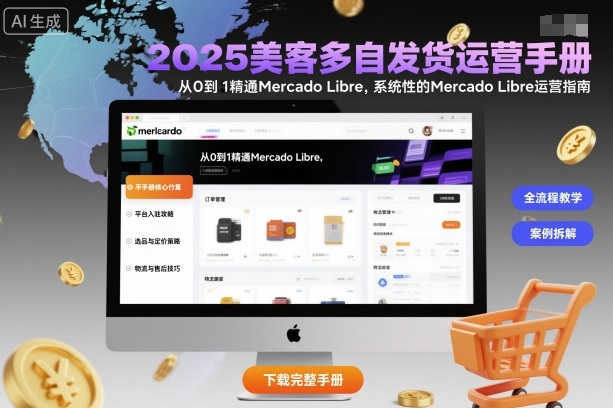 2025美客多自发货运营手册：从0到1精通Mercado Libre，系统性的Mercado Libre运营指南-低成本创业项目大全｜短视频带货+AI副业变现｜知行创业网
