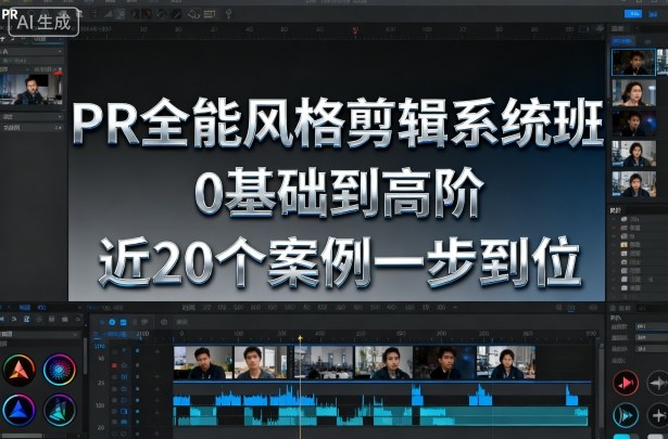 PR全能风格剪辑系统班，0基础到高阶，近20个案例一步到位-低成本创业项目大全｜短视频带货+AI副业变现｜知行创业网
