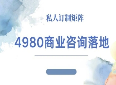 4980商业咨询师落地课程-ip运营高客单教程-低成本创业项目大全｜短视频带货+AI副业变现｜知行创业网